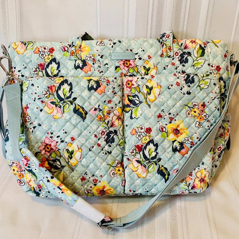 New Vera Bradley Diaper Bag Blue Floral